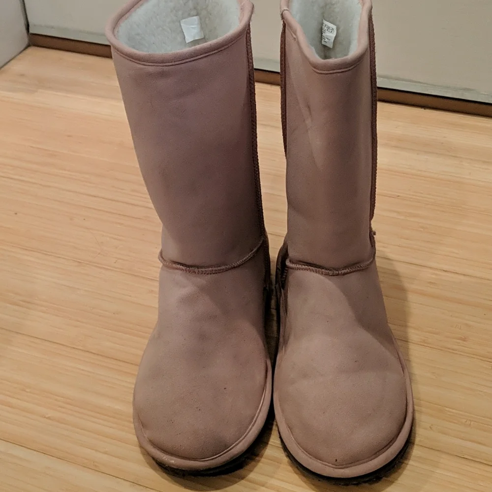 Super warm pink Sherpa fleece lined boots